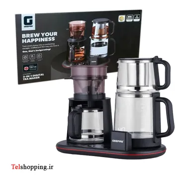 چای ساز دیجیتال سه کاره جیپاس مدل GTM38082